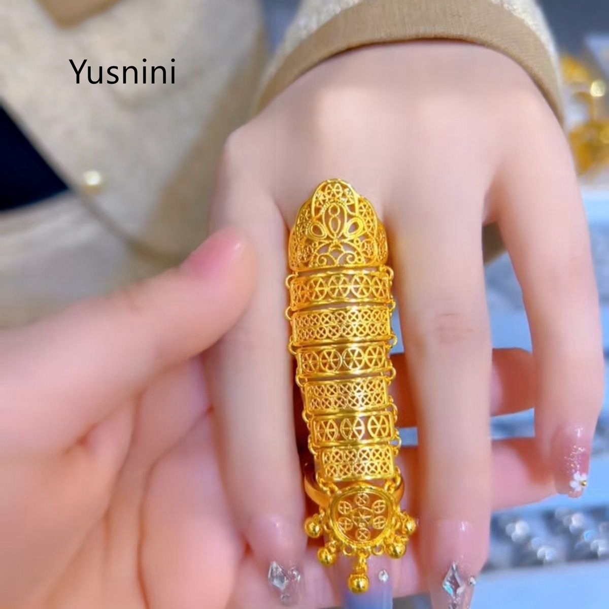 Women Accessories Dubai - Anillo de Mujer de Estilo Étnico,