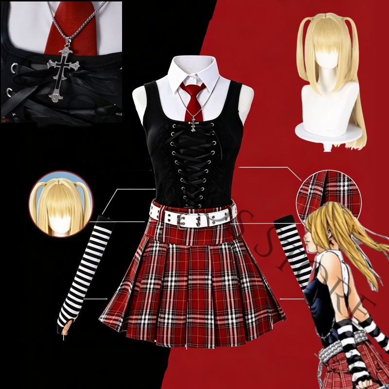 Women'S Red Accessories - Disfraz de Cosplay de Anime Misa