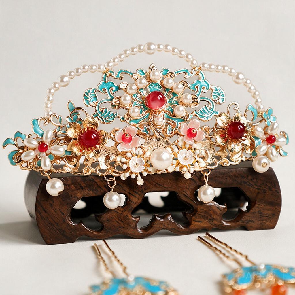 Women'S Red Accessories - Juego de accesorios para el cabello