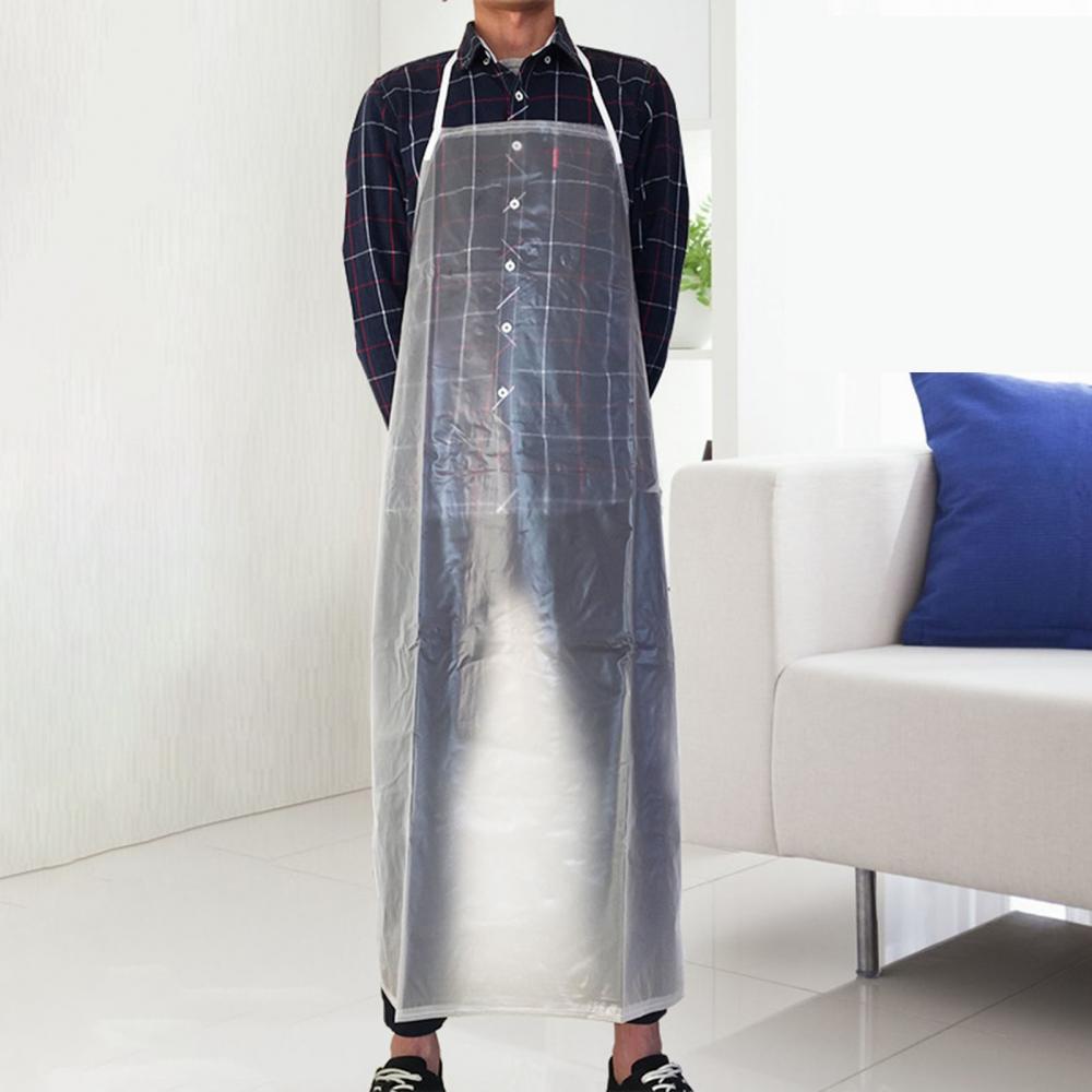 Women Kitchen Accessories - Delantal impermeable transparente PVC delantal Cocina