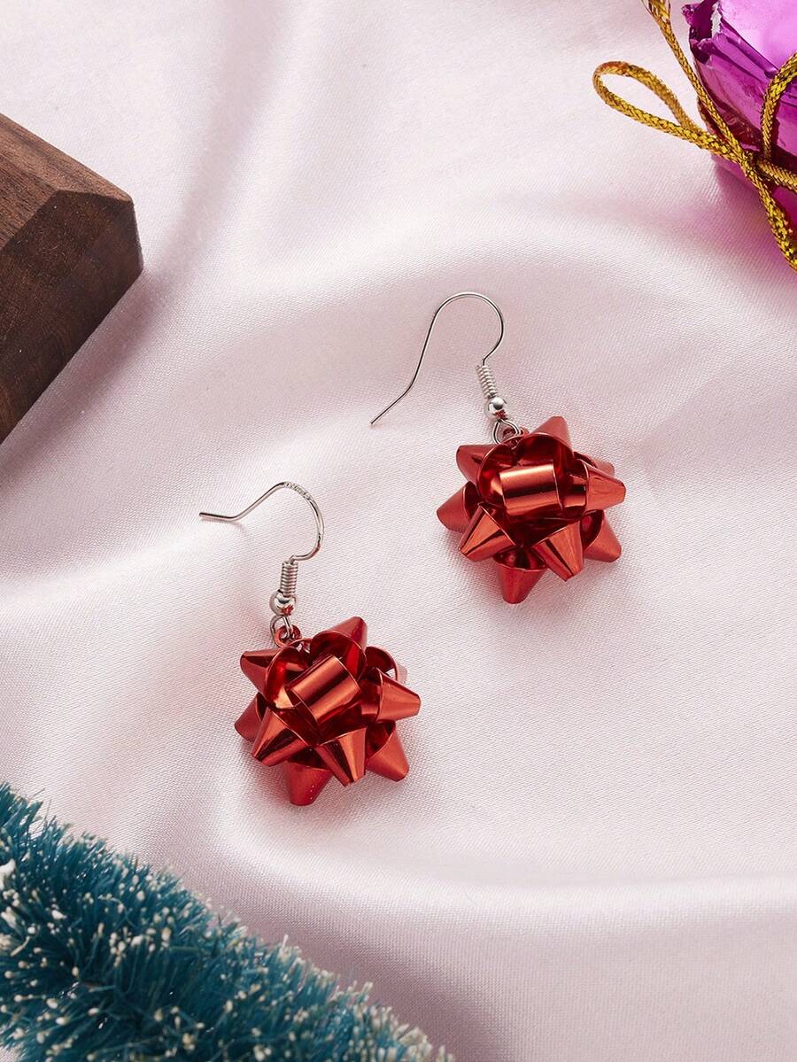 1 par de pendientes de mujer c - Women'S Red Accessories reseña y precio