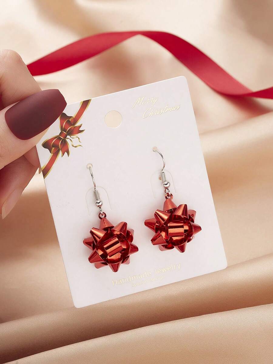 1 par de pendientes de mujer c - Women'S Red Accessories reseña y precio