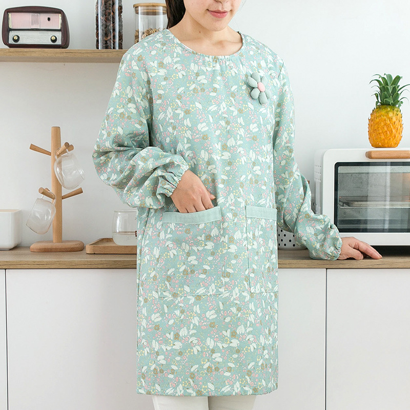 Delantal de algodón de manga l - Women Kitchen Accessories reseña y precio