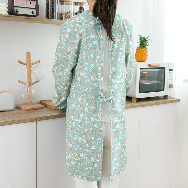 Delantal de algodón de manga l - Women Kitchen Accessories reseña y precio