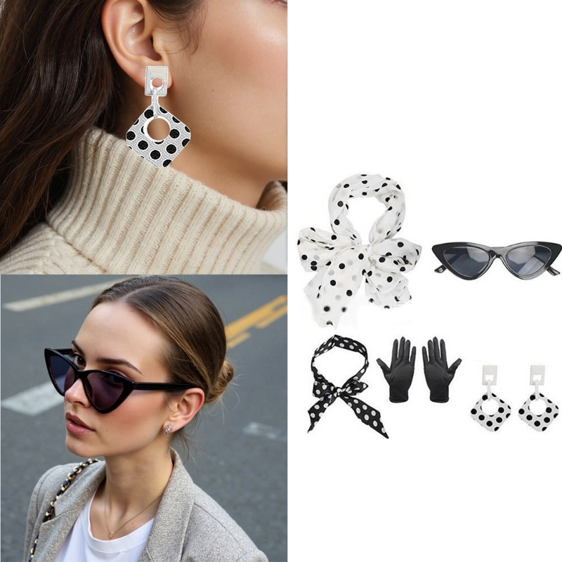 5 piezas: disfraz de mujer de  - Women'S Accessories In The 1950S reseña y precio