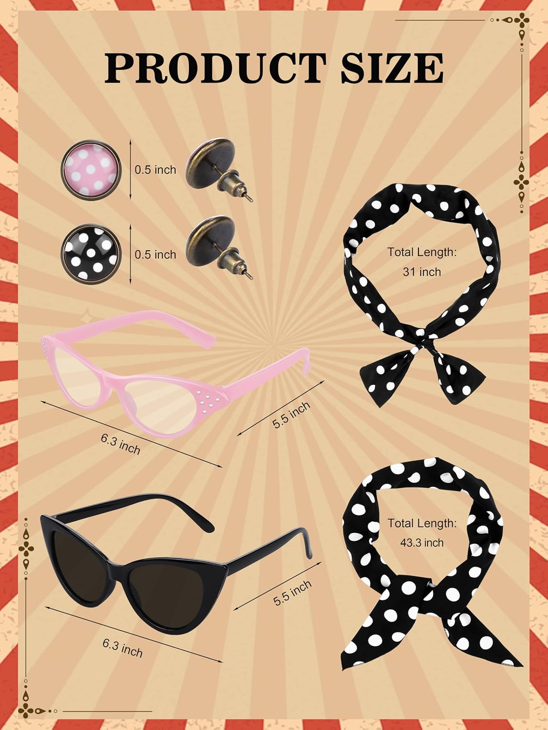 Conjunto de disfraz de Hallowe - Women'S Accessories In The 1950S reseña y precio