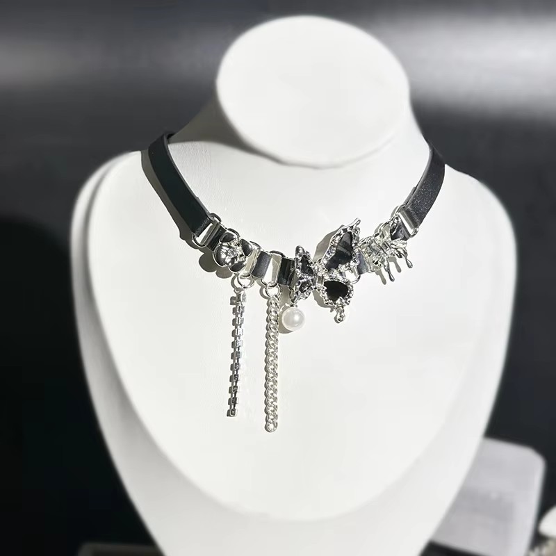 Collar Vintage de mariposa, Cr - Women'S Emo Accessories reseña y precio