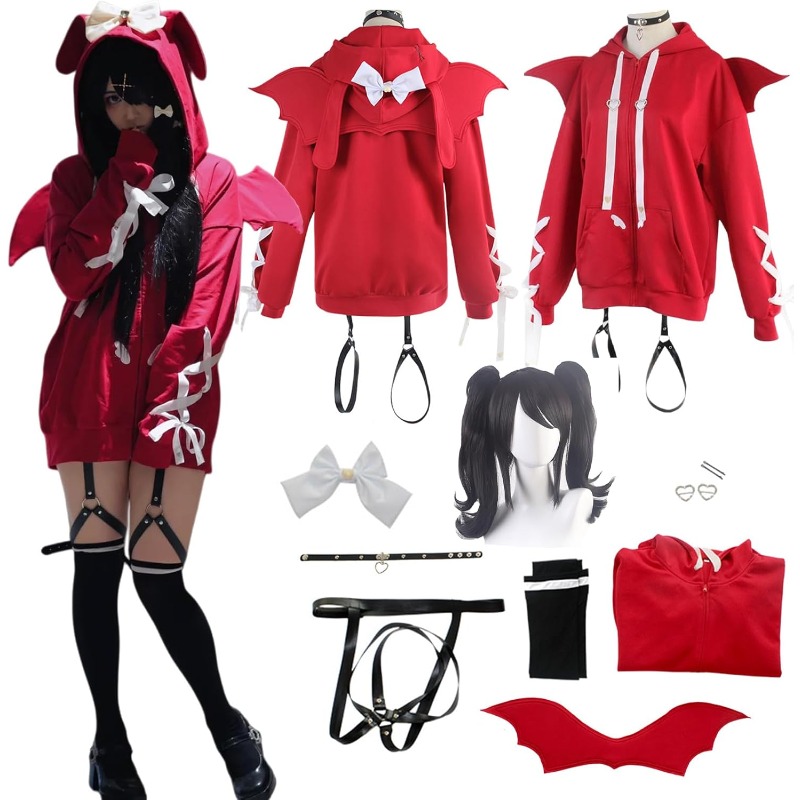Juego Rain Ame disfraz ancla n - Women'S Red Accessories reseña y precio